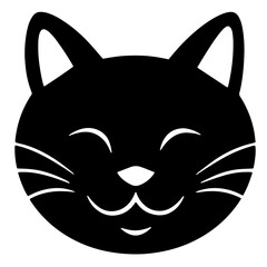 Cat head SVG vector transparent background PNG clipart