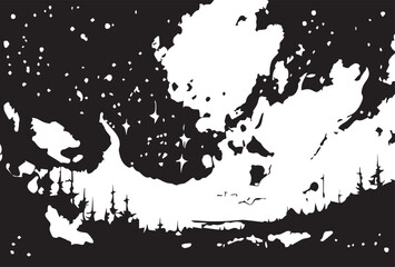 Space grunge background texture. Abstract galaxy. Cosmic texture with stars. Night sky