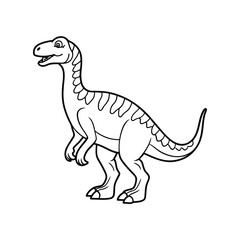 dinosaur vector line art