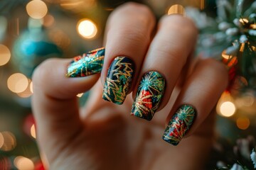 Festive Holiday Nail Art