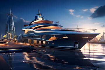 Modern dockyard made for personal and luxurious yachts