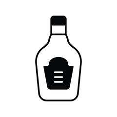 whiskey icon with white background vector stock illustration