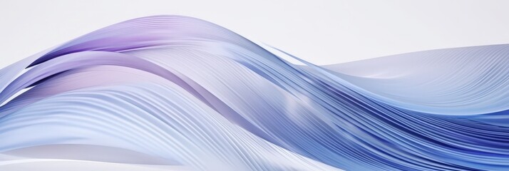 Fototapeta premium Abstract Wave in Purple and Blue Hues
