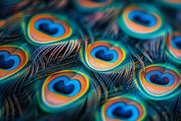 Peacock Feather Close-Up