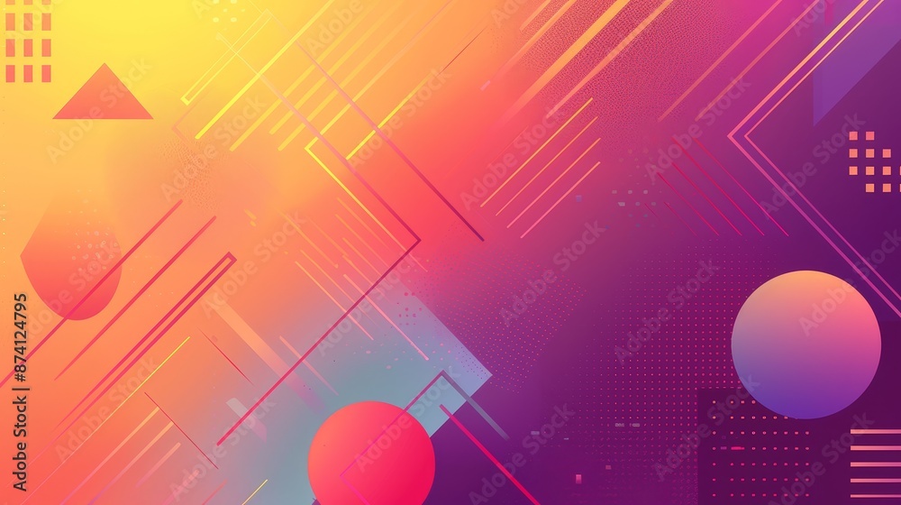 Poster abstract background design - abstract background design with colorful geometric shapes and patterns.