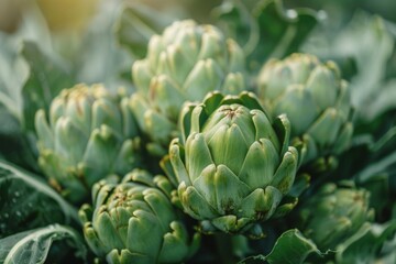 Fototapeta premium Artichokes in Garden