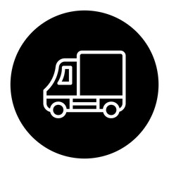 truck icon on white