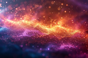 Obraz premium Vibrant Abstract Light Wave