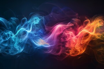 Colorful Abstract Smoke Art
