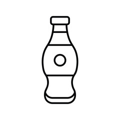 cola icon with white background vector stock illustration