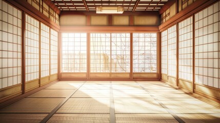 indoor empty room japan style. 