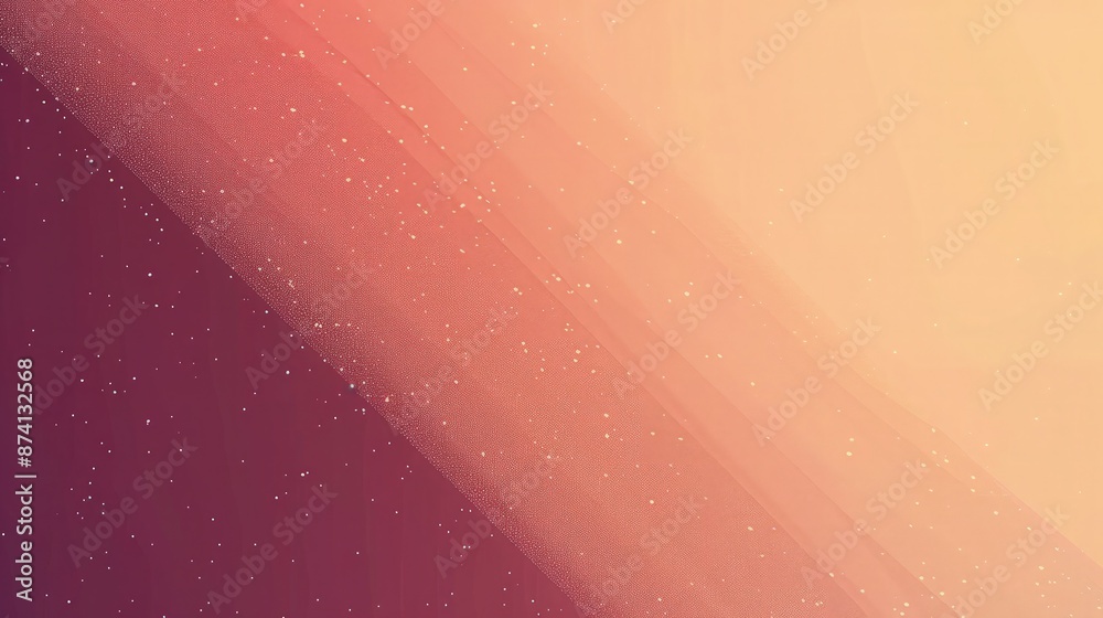 Wall mural elegant gradient background transitioning from a soft peach to a rich burgundy, dotted with grain no
