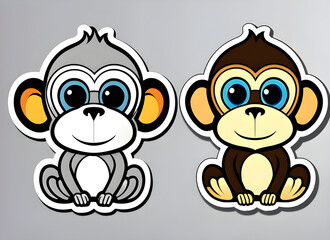 Obraz premium monkey generative ai