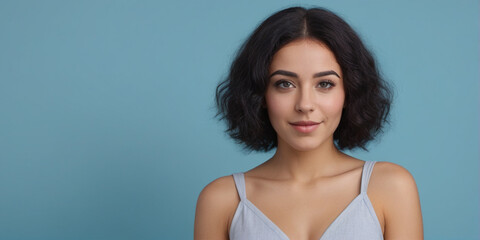 A portrait beautiful female modeling nice posing professional