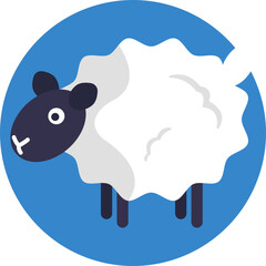 A serene and fluffy sheep peacefully dozing off, embodying tranquility and relaxation.