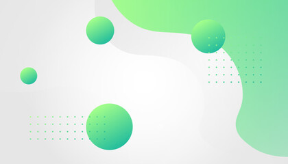 Liquid color background design. Green elements with fluid gradient.  geometric shapes background for flyer, poster, brochure, cover