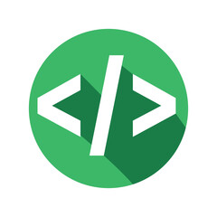 Code icon. Code html signs. Program coding icons. Coding sign. Vector illustration isolated on white background. EPS 10/AI	
