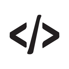 Code icon. Code html signs. Program coding icons. Coding sign. Vector illustration isolated on white background. EPS 10/AI	
