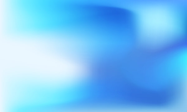 Blue gradient background. Abstract blurred holographic blue sky gradient creative backdrop. Abstract minimalist pastel colore gradation background. Vector illustration.