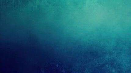 Gradient blurred background featuring a vibrant transition from teal to navy blue, enhanced with a fine grain noise effect for a vintage feel, ideal for a brochure design, close-up view.