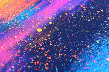 Surreal Bokeh and Holographic Shimmer Abstract Background in Vibrant Colors