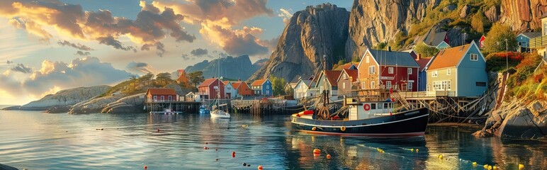 Traffic on the road at night Illustration art. AI generated illustration