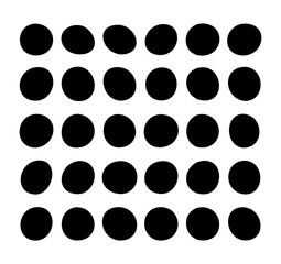 circles organic  form isolated,  vector set,  black