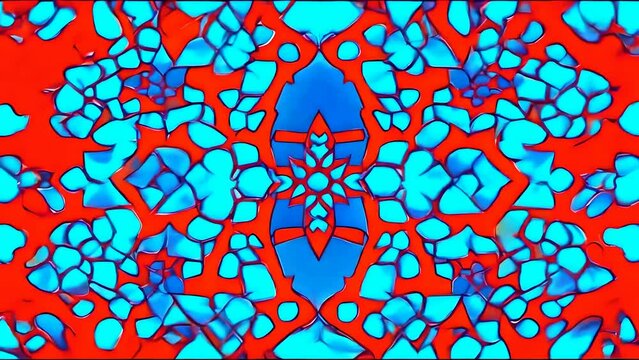  animated shot of traditional Zelige pattern of Morocco
