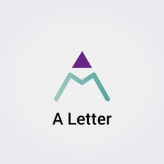 Icone Lettre A pour Design Logos, Symbole, Illustration Pictogramme Monogramme pour Business, Variations Alphabet Isolé Silhouette