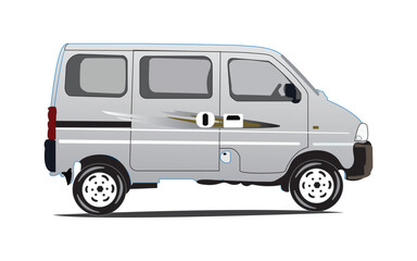 Realistic Vector Car hatchback Isolated