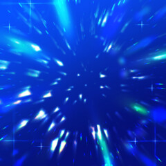 Fototapeta premium 背景素材_光_青