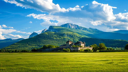 landscape of classic castle style Europa