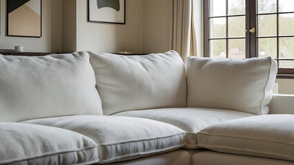White sofa in living room