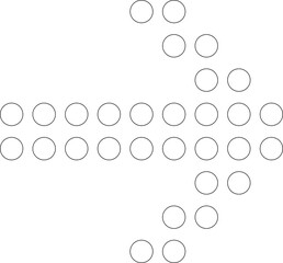 Arrow icon thin line style direction, traffic, forward, cursor