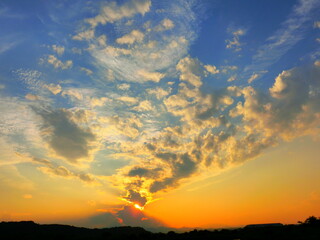 美しい夕暮れの光景