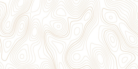 Abstract background wavy topographic line contour geography map. Seamless pattern and banner design. Modern and dynamic feel to topographic mapping vector illustration.	