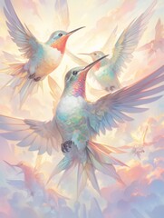 Obraz premium hummingbird in flight