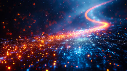 Obraz premium background digital of technology futuristic of AI