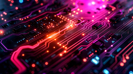 Fototapeta premium background digital of technology futuristic of AI