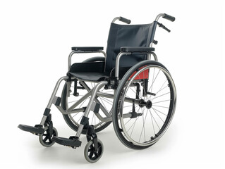 White background, black wheelchair