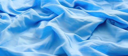 Obraz premium A close-up view of a messy blue cloth