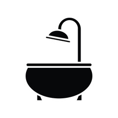 Bathtub icon vector design templates simple and modern