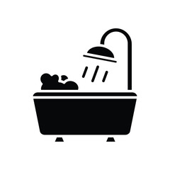 Bathtub icon vector design templates simple and modern