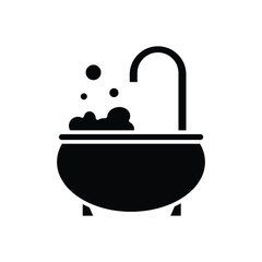 Bathtub icon vector design templates simple and modern