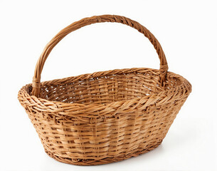 Empty Basket, isolated on white background