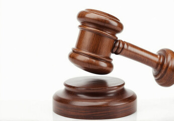 Gavel, isolated on white background