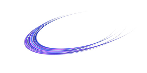 Obraz premium Sparks of dust and blue and purple stars shine with special light. Trace of speed lines. Christmas light effect. Sparkling particles of magic dust. Abstract light lines of movement and speed. PNG.