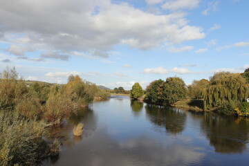 autumn landscape with lake
