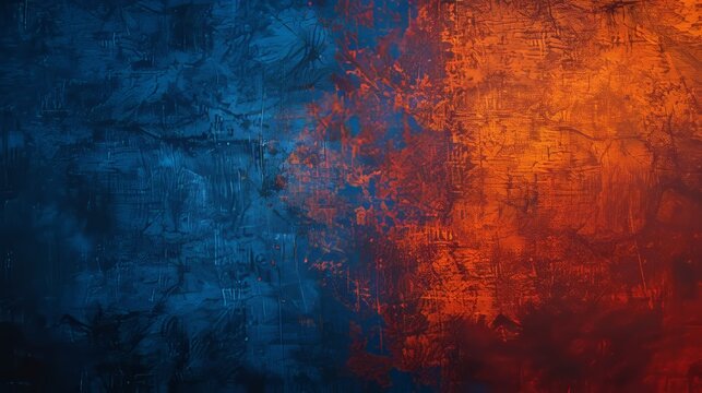A blue and orange background with a lot of texture