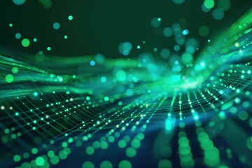 Digital technology speed connect blue green background, cyber nano information, abstract communication, innovation future tech data, internet network connection